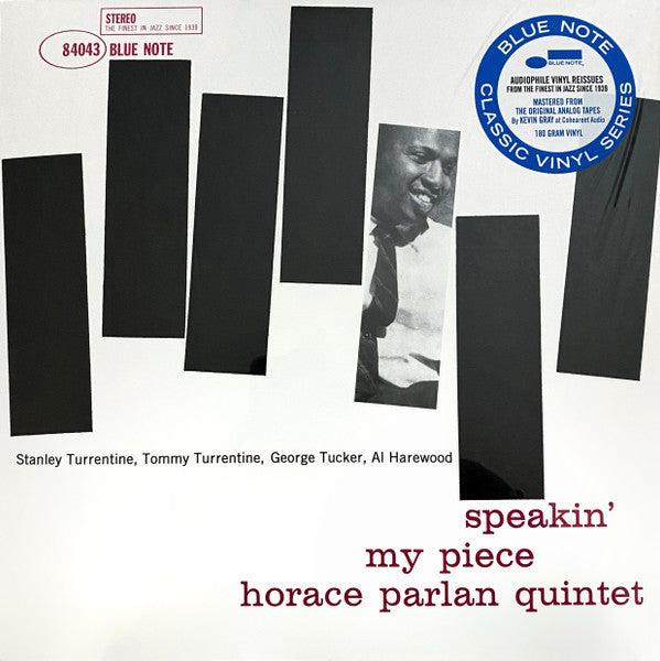 Horace Parlan Quintet ~ Speakin' My Piece (Vinyl) - Djungel & Jazz