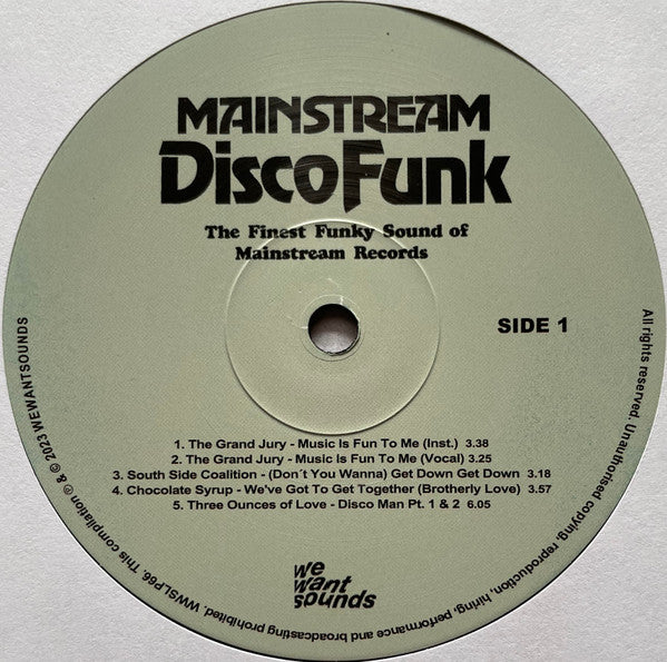 Various : Mainstream Disco Funk (The Finest Funky Sound Of Mainstream Records New York 1974-1976) (LP, Comp, RM)