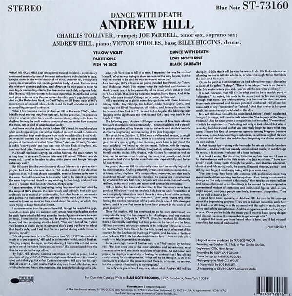 Andrew Hill : Dance With Death (LP, Album, RE, 180)