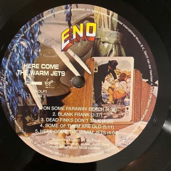 Eno ~ Here Come The Warm Jets (Vinyl) - Djungel & Jazz