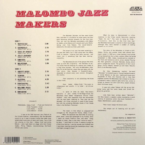 Malombo Jazz Makers : Malombo Jazz Makers Vol. 2 (LP, Album, RE)