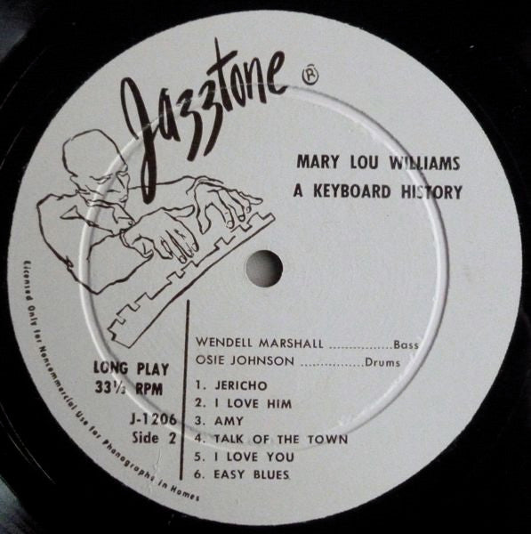 Mary Lou Williams : ... A Keyboard History (LP, Album, Mono)