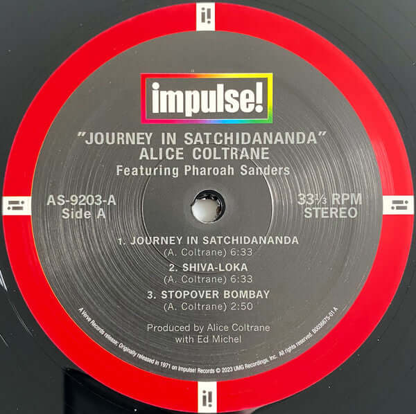 Alice Coltrane Featuring Pharoah Sanders : Journey In Satchidananda (LP, Album, RE, 180)