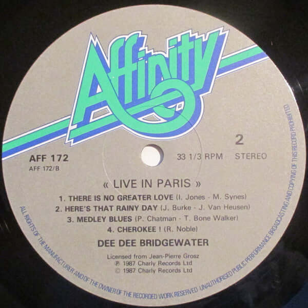 Dee Dee Bridgewater : Live In Paris (LP, Album)