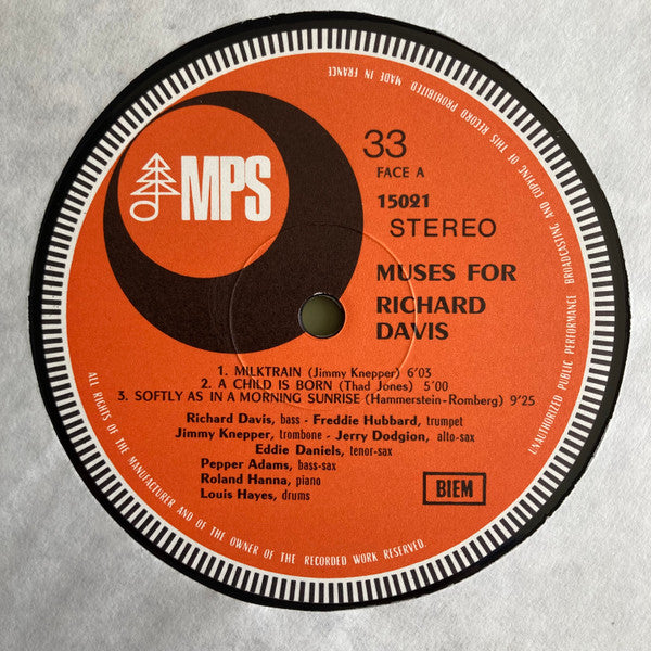 Richard Davis (2) : Muses For Richard Davis (LP, Album)