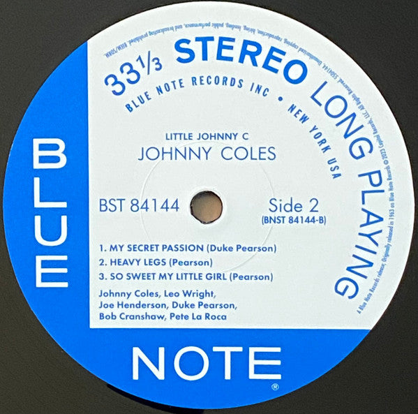 Johnny Coles : Little Johnny C (LP, Album, RE, 180)