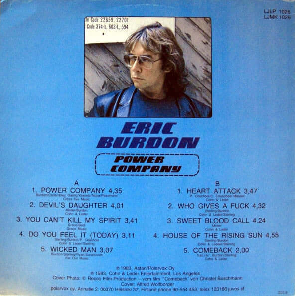 Eric Burdon : Power Company (LP, Album)