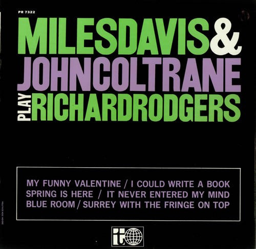 Miles Davis & John Coltrane : Play Richard Rodgers (LP, Comp, RE)