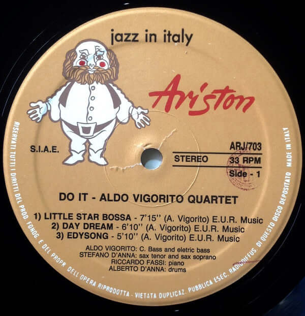 Aldo Vigorito Quartet : Do It / Jazz In Italy (LP)