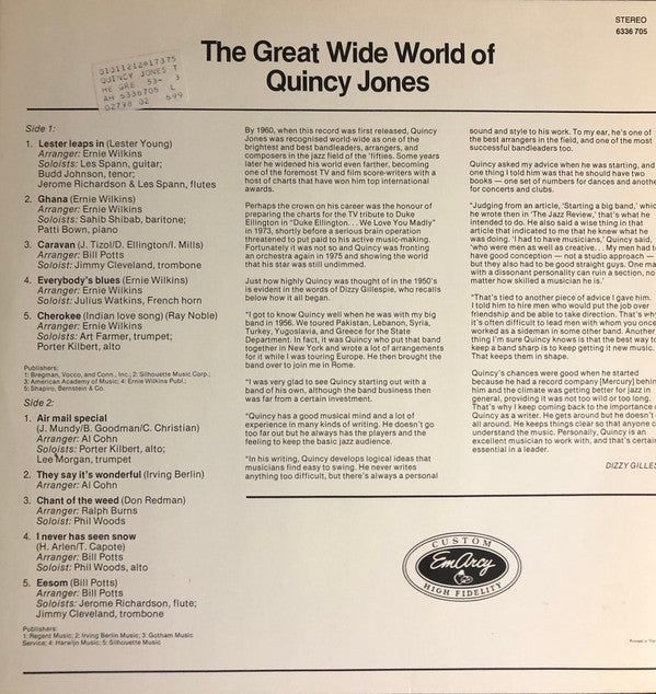 Quincy Jones - The Great Wide World Of Quincy Jones (Vinyl, LP