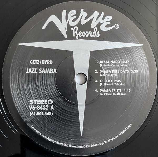 Stan Getz, Charlie Byrd : Jazz Samba (LP, Album, RE, 180)