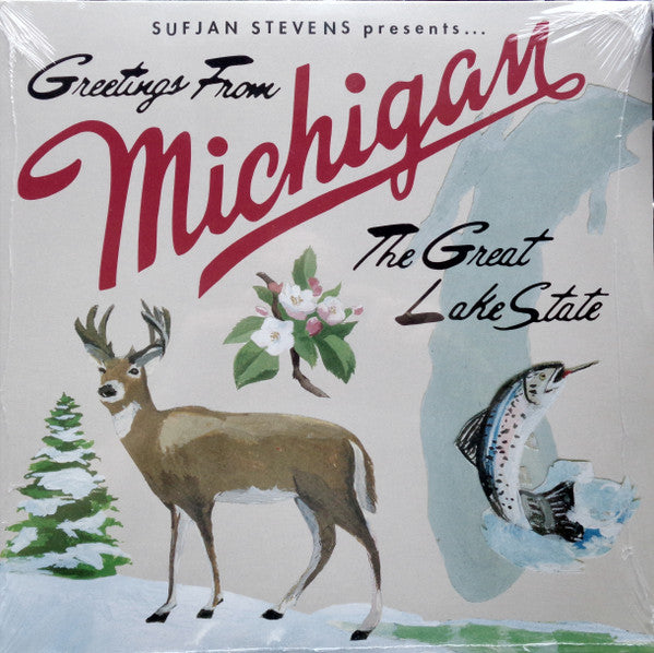 Sufjan Stevens : Greetings From Michigan (The Great Lake State) (2xLP, Album, RE, RP)
