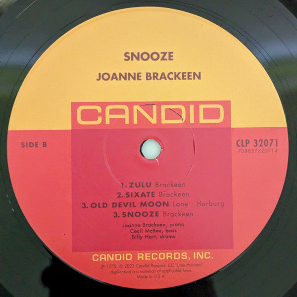Joanne Brackeen : Snooze (LP, Album, RE, RM, 180)