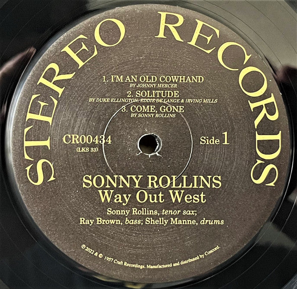 Sonny Rollins : Go West!: The Contemporary Records Albums (LP, Album, RE, RM, 180 + LP, Album, RE, RM, 180 + )