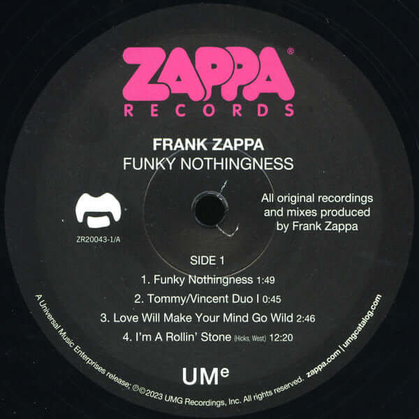Frank Zappa : Funky Nothingness (2xLP, Album, Gat)