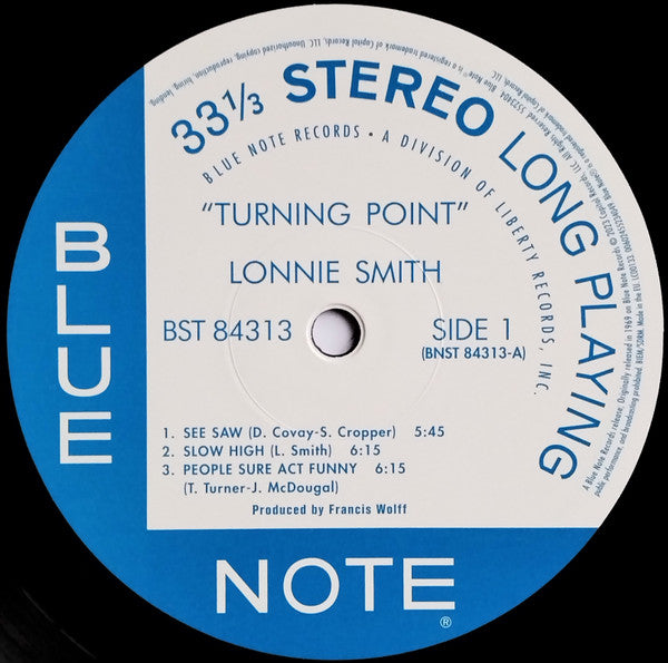 Lonnie Smith : Turning Point (LP, Album, RE, 180)