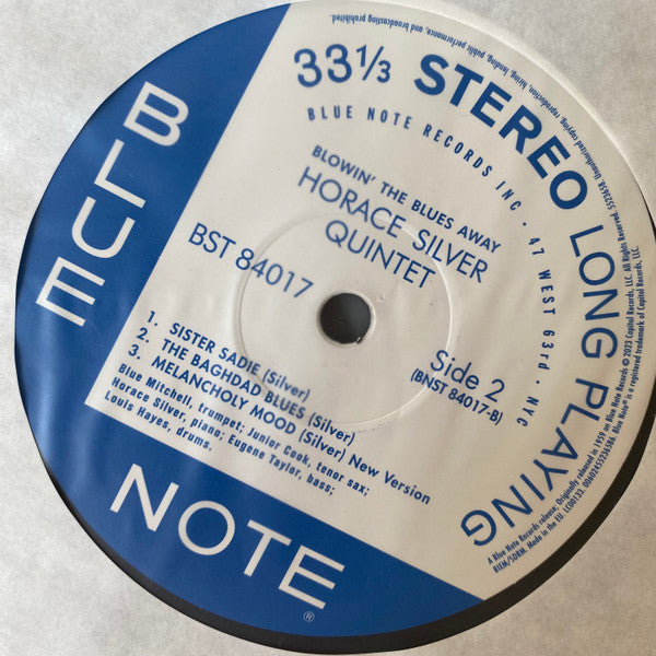 The Horace Silver Quintet & Trio* : Blowin' The Blues Away (LP, Album, RE, 180)