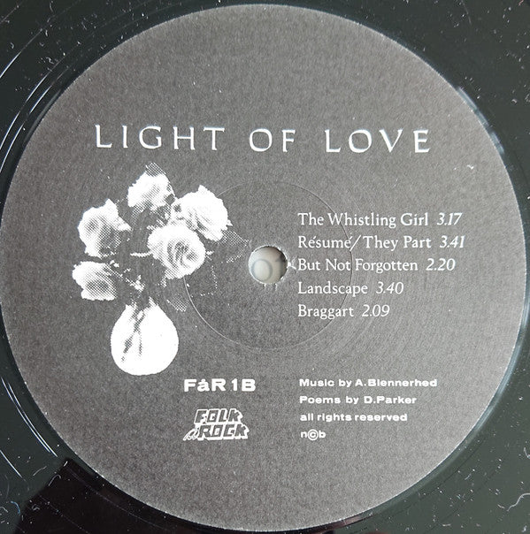 Light Of Love (3) : Poems By Dorothy Parker (LP, Album)