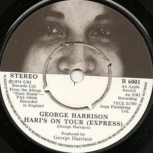 George Harrison : Dark Horse (7", Single)