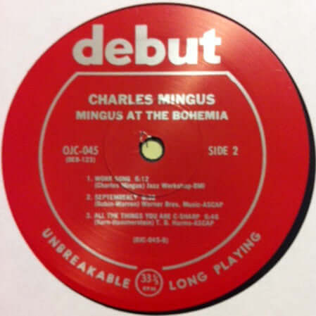 Charles Mingus : Mingus At The Bohemia (LP, Album, RE, San)