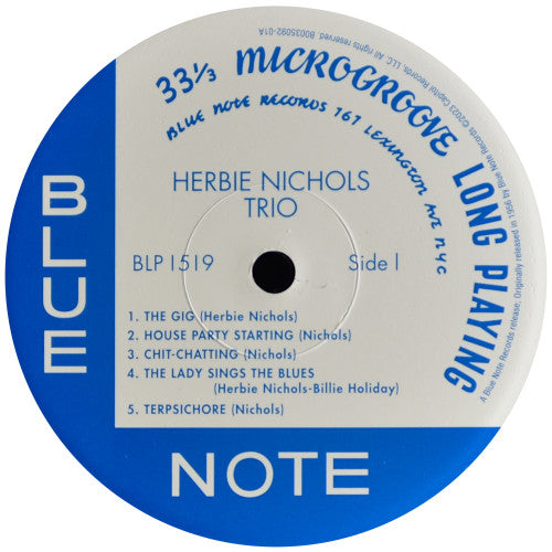 Herbie Nichols Trio : Herbie Nichols Trio (LP, Album, Mono, RE, 180)