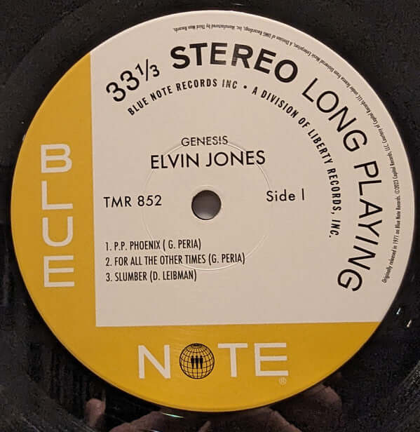Elvin Jones : Genesis (LP, Album, RE, RM, 180)