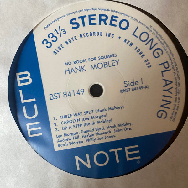 Hank Mobley : No Room For Squares (LP, Album, RE, 180)