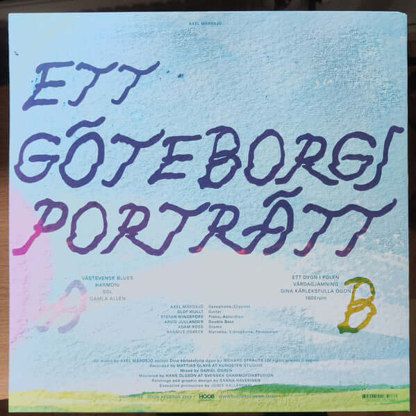 Axel Mårdsjö : Ett Göteborgsporträtt (LP, Album)