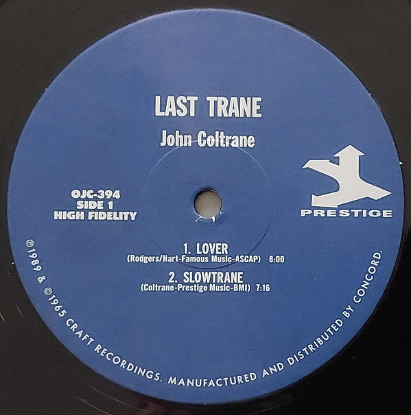 John Coltrane : The Last Trane (LP, Album, RE, RM)