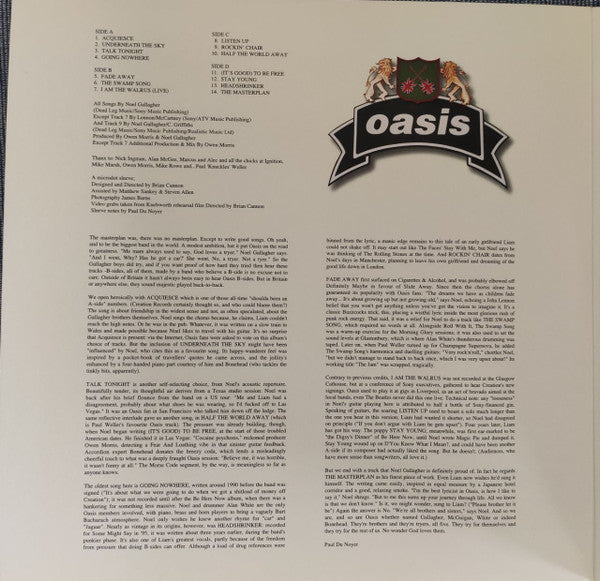 Oasis (2) : The Masterplan (2xLP, Comp, RE, RM, Sil)