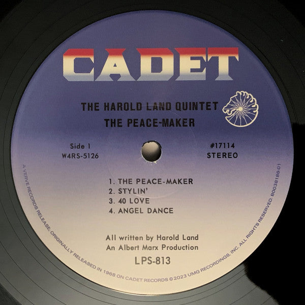 Harold Land Quintet : The Peace-Maker (LP, Album, RE, 180)