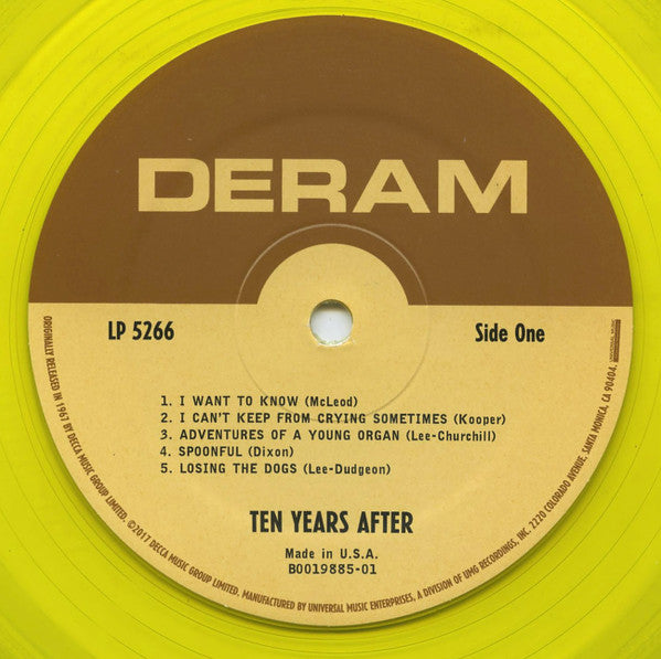 Ten Years After : Ten Years After (LP, Album, Mono, RE, RP, Tra)
