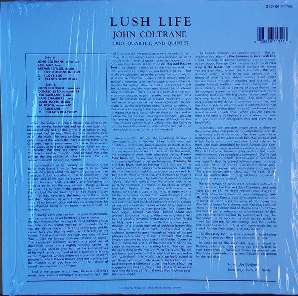 John Coltrane ~ Lush Life (Vinyl) - Djungel & Jazz