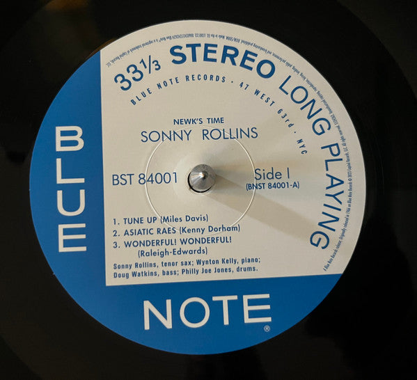 Sonny Rollins : Newk's Time (LP, Album, RE, 180)