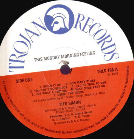 Tito Simon : This Monday Morning Feeling (LP, Album)