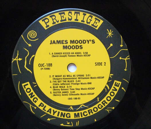 James Moody : James Moody's Moods (LP, Album, RE)
