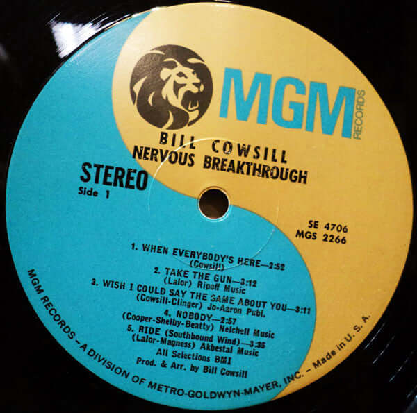 Bill Cowsill : Nervous Breakthrough (LP, Album, Duo)