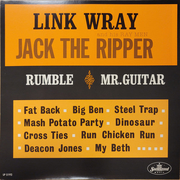 Link Wray And His Ray Men : Jack The Ripper (LP, Album, Mono, RE, Blo)