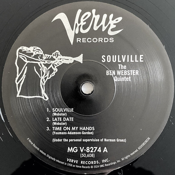 The Ben Webster Quintet ~ Soulville (Vinyl) - Djungel & Jazz