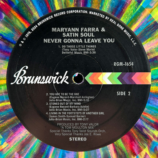 Vinylskiva : Maryann Farra & Satin Soul - Never Gonna Leave You