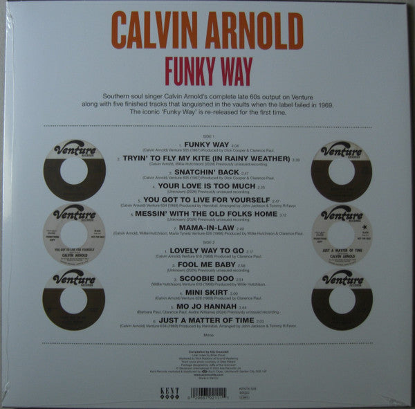 Calvin Arnold : Funky Way (Venture Recordings 1967-1969) (LP, Comp, Mono, RE)