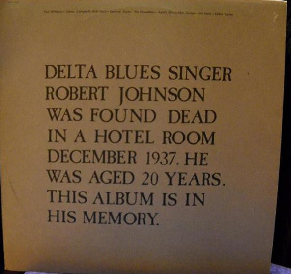 Paul Williams (10) : In Memory Of Robert Johnson R.I.P. (LP, Album)