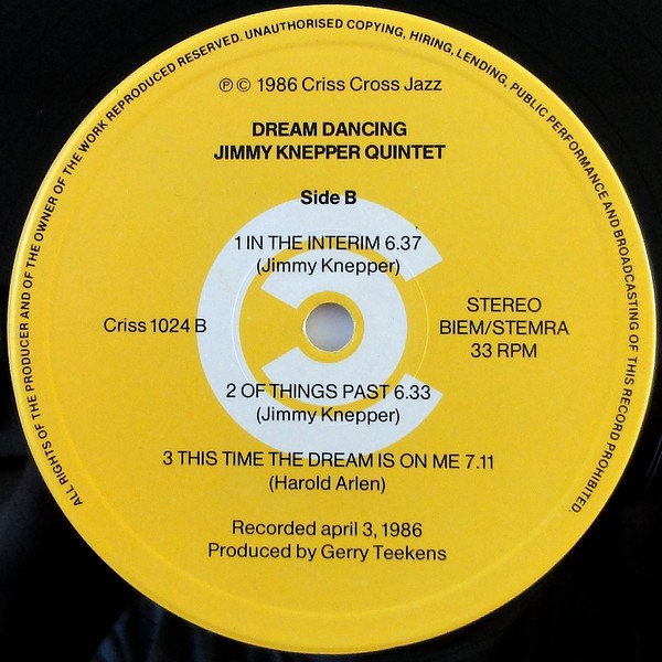 Jimmy Knepper Quintet : Dream Dancing (LP)