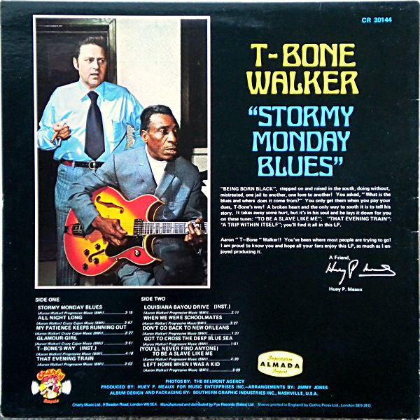 T-Bone Walker : Stormy Monday Blues (LP, Album, RE)