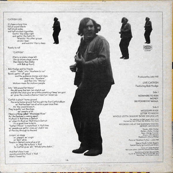 Catfish (6) Featuring Bob Hodge : Live Catfish (LP, Album)