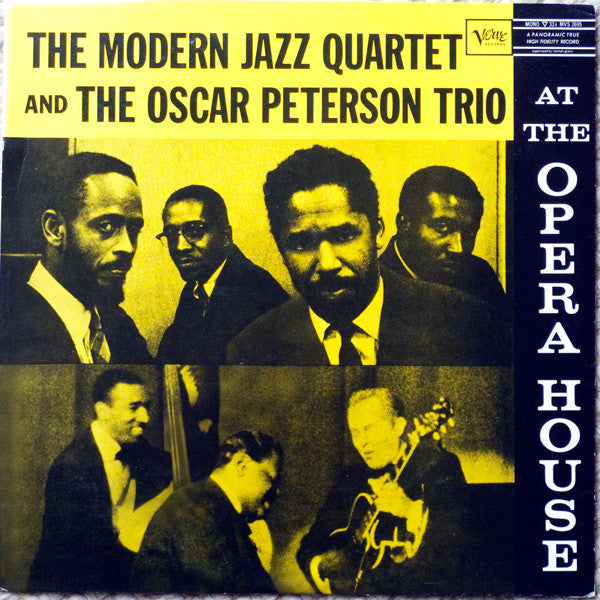 The Modern Jazz Quartet And The Oscar Peterson Trio : At The Opera House (LP, Album, Mono, RE)