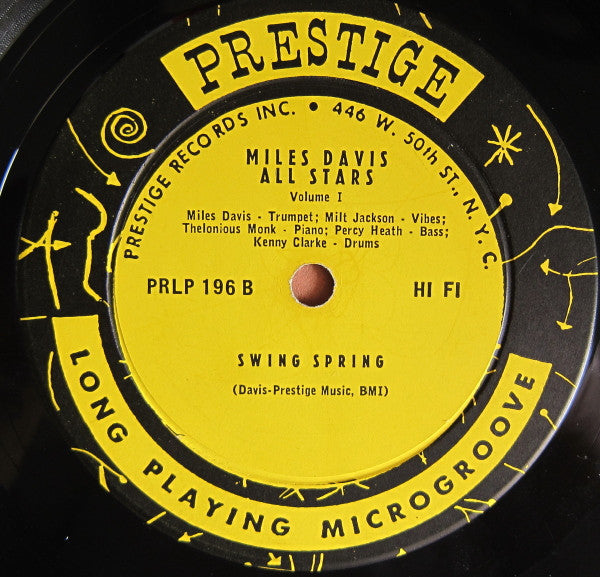 Miles Davis All Stars : Vol. 1 (10")
