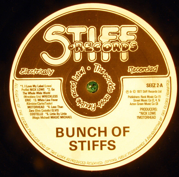 Various : A Bunch Of Stiff Records (LP, Album, Comp)
