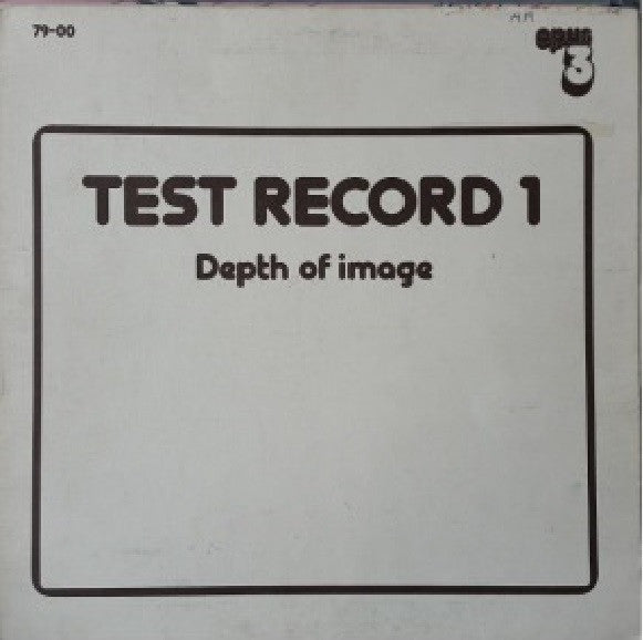 Various : Test Record 1 (Depth Of Image) (LP, Comp)