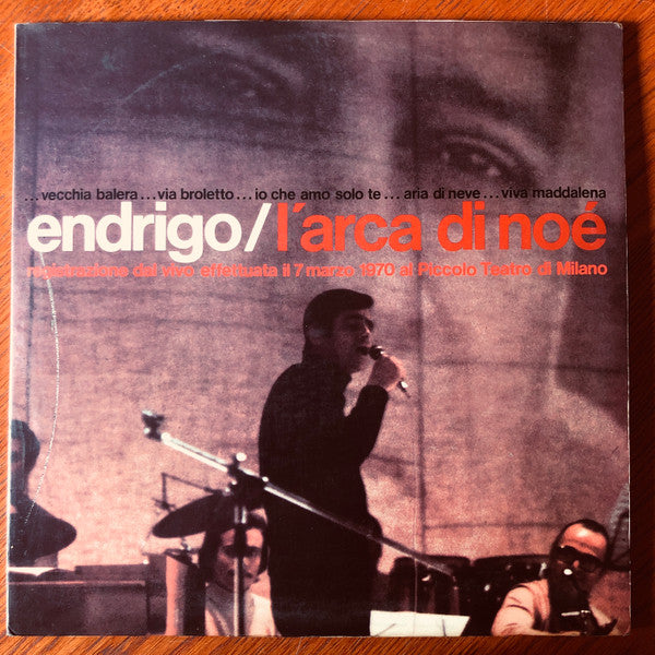 Sergio Endrigo : L'Arca Di Noé (2xLP, Album, Gat)